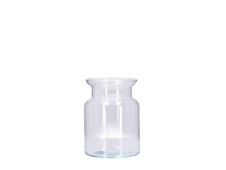 Vasenflasche Glas D14,5/19 H19cm hot cut D10/13 H19cm