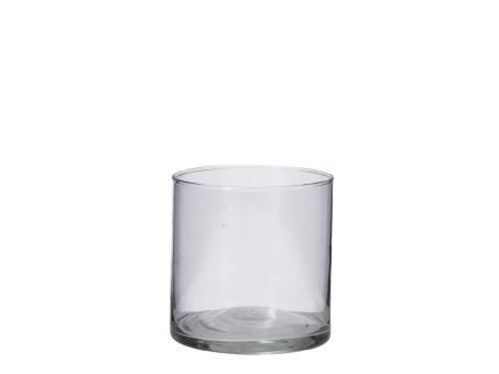 Zylinder Glas Hot Cut D10 H10cm klar 