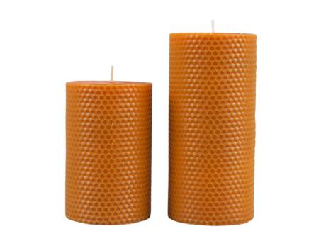 Trend Wabenkerze H180 D80 honig "Safe" ca. 78Std. Brenndauer   D8 H18cm