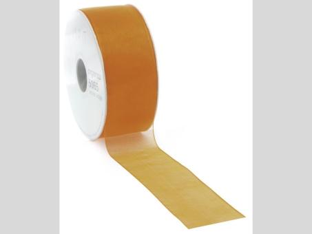 Band Organza Webkante 7mm 50mr orange 