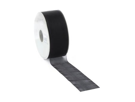 Band Organza Webkante 15mm 50mr schwarz 15mm 50mr