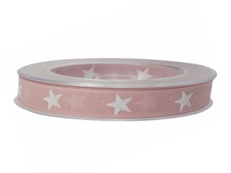Band Glitzersterne weiss 15mm 20mr   