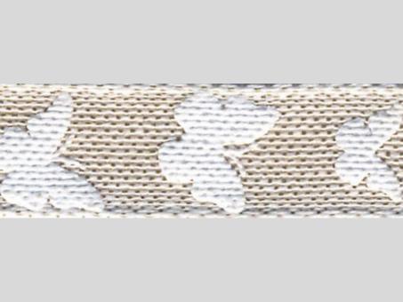 Band Leinenoptik Schmetterlinge 15mm 15mr   15mm 15mr