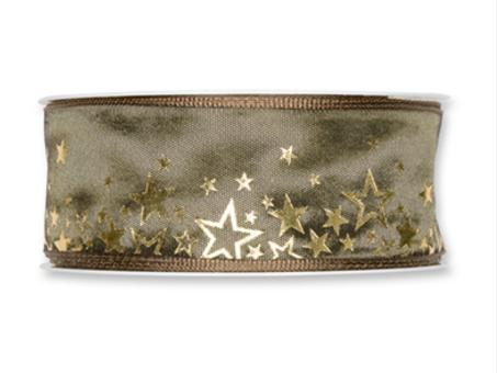 Band Goldsterne 40mm 25mr   40mm 25mr