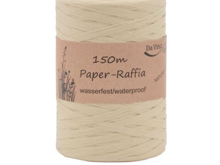 Raffiaband Papier imprägniert farbecht 7mm 150mr 7mm 150mr