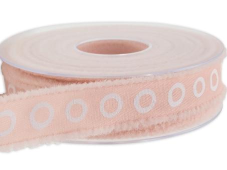 Band Fransenkante Kreise 25mm 15mr   25mm 15mr