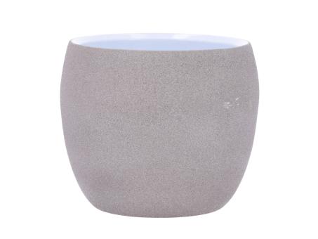 Kübel 660 D17cm sandig grau hell D17 H14,5cm