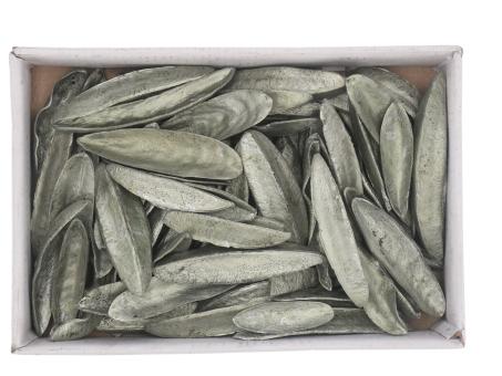 Aster Triangle Bean 500gr grün metallic   L10-15 B2-4cm