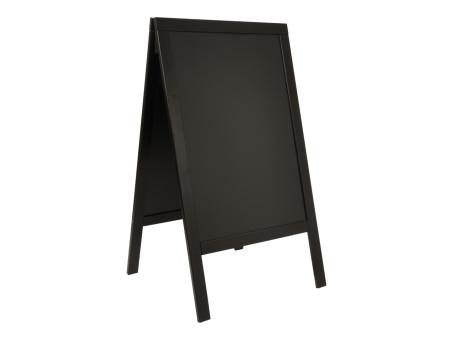Gehwegtafel Duplo Rahmen Kiefernholz schwarz H120cm 8,3kg B69 H120 T56,5cm