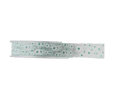 Band Organza Gänseblümchen 20mm 20mr  20mm 20mr