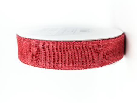 Band Jute-Optik 25mm 10mr   25mm 10mr
