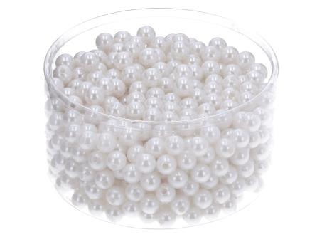 Lackperlen 10mm 300gr ca. 600St weiss 10mm