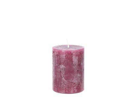 Rustic Kerze H80 D60 erika "Safe" ca. 25Std Brenndauer 