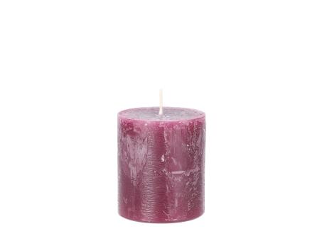 Rustic Kerze H80 D70 erika "Safe" ca. 34Std Brenndauer 