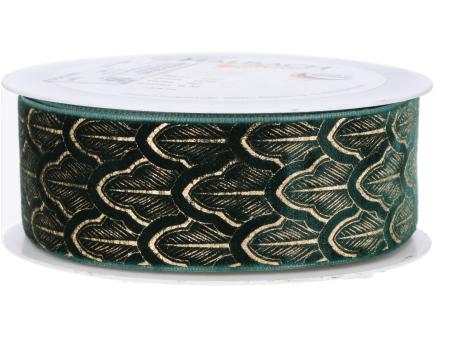 Band Samt Ornament 38mm 6mr   38mm 6mr