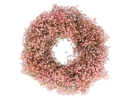 Kranz Gypsophila D35cm rosa D35cm