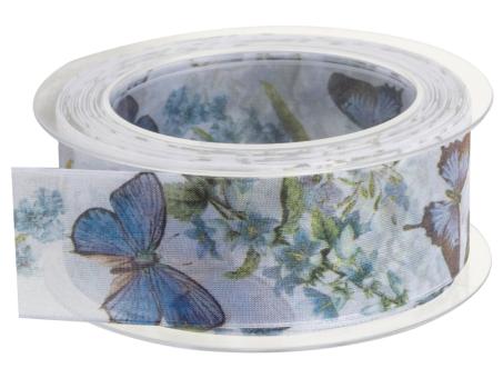 Band Organza Schmetterling 40mm 20mr   40mm 20mr