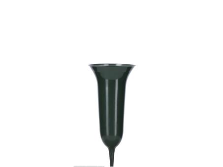 Grabvase Tulpe H26cm grün   H26 D11cm