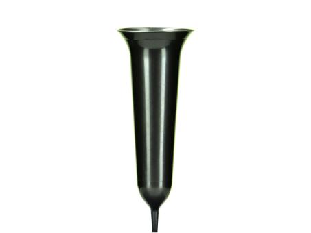 Grabvase Tulpe H36cm grün   H36 D13cm