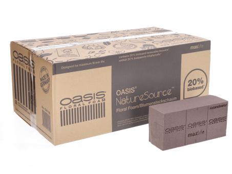 OASIS® NatureSource Steckziegel 20 St. maxlife Blumensteckschaum   L23 B11 H8cm