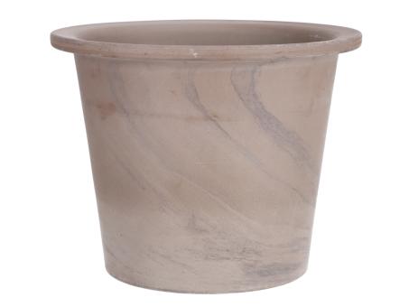 Blumentopf Vento marmoriert Basalt D28 H22cm  D28 H22cm