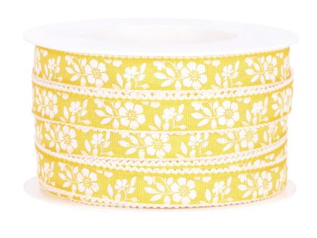 Band Blumen Schlaufenrand 15mm 25mr 15mm 25mr