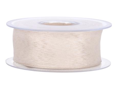 Band Organza feine Streifen 40mm 20mr  40mm 20mr
