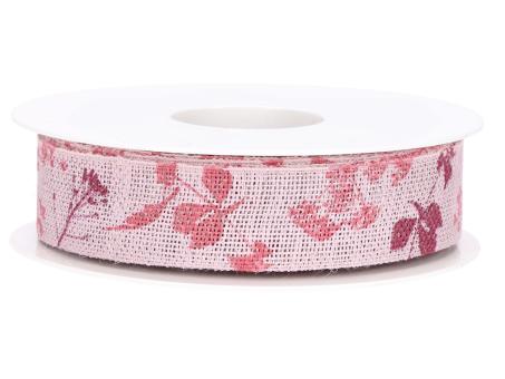 Band Leinen Blätter 25mm 15mr 100% natürlich 25mm 15mr