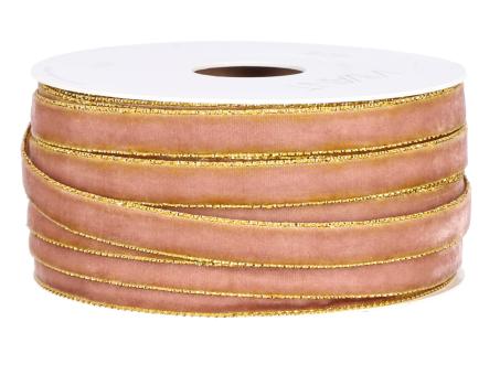 Band Samt Goldkante 9mm 20mr  