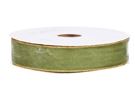 Band Samt Goldkante 25mm 10mr 25mm 10mr