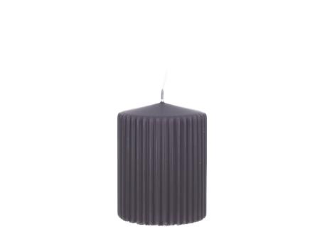 Stumpen Antika H90 D70 schwarz Safe Candle ca. 44Std Brenndauer 