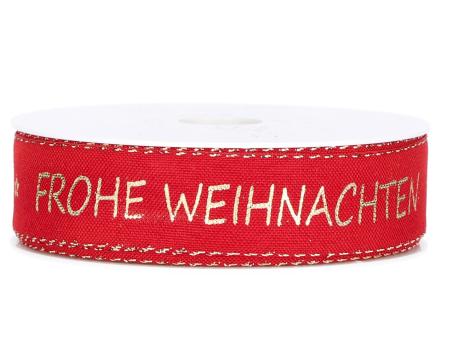 Band Frohe Weihnachten 25mm 18mr 25mm 18mr