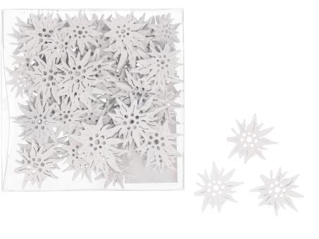 Edelweiss Holz z streuen 72St./Bx 2Gr sort B2,5/3cm