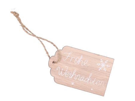 Schild ''Weihnachtsgrüße'' z Hängen 6Sprüche B8 H5 T0,3cm