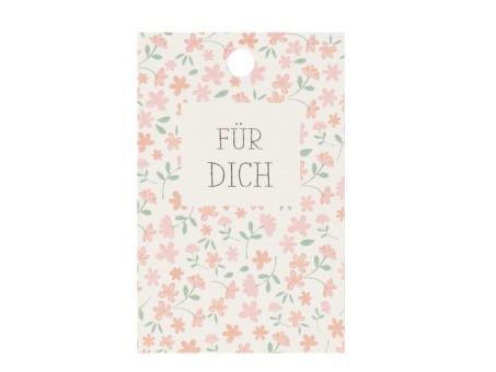 Anhänger Papier "FÜR DICH" 16St/Bt. H85 B55mm H85 B55mm