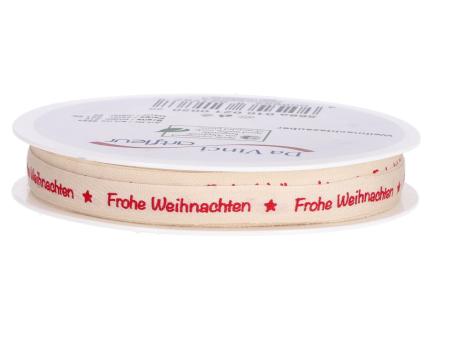 Band "Frohe Weihnachten" 10mm 20mr 10mm 20mr