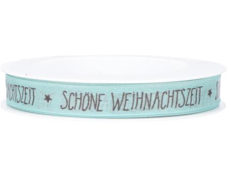 Band "Schöne Weihnachtszeit" m formst. Kante 15mm 18mr 15mm 18mr