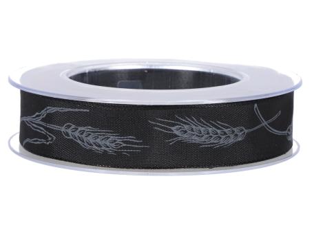 Band Trauer Ähre m Drahtkante 25mm 15mr 25mm 15mr