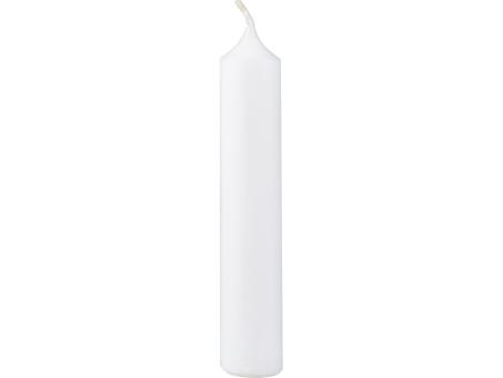 Stabkerze Rustic H130 D22mm weiss ca. 5Std Brenndauer H130 D22mm
