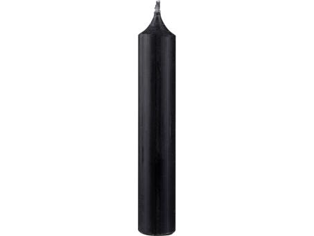 Stabkerze Rustic H130 D22mm schwarz ca. 5Std Brenndauer
 H130 D22mm