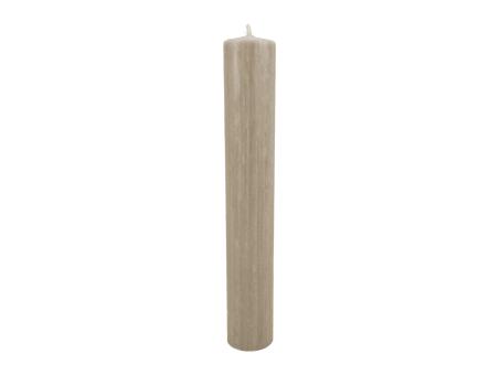 Stabkerze Rustic H250 D40mm sand H250 D40mm