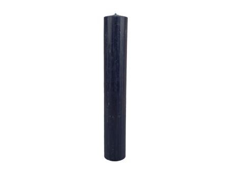 Stabkerze Rustic H250 D40mm schwarz H250 D40mm