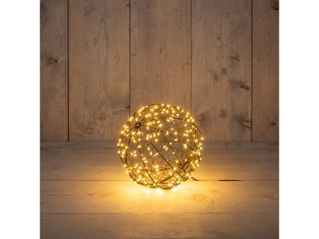 Lichtkugel LED 200 Lichter warmweiß Funkeleffekt m Timer outdoor 