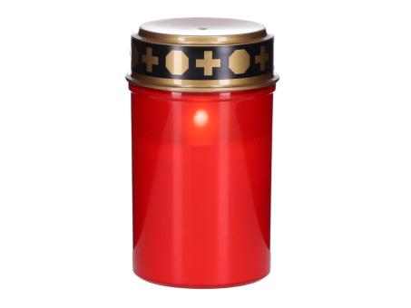 Grablicht LED batteriebetrieben rot (exkl. Batterie) D7 H12cm