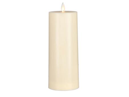 Kerze LED creme mit bewegter Flamme mit Timer outdoor batteriebetrieben (exkl. Batterie) 