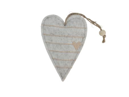 Filzherz z hängen 8St/Box H12 B8 T1,5cm