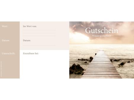 Gutscheinbox cheque DIN lang 50St m Kuvert u Kontroll-Streifen Trauer L245 B105mm
