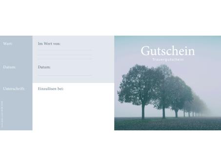 Gutscheinbox cheque DIN lang 50St m Kuvert u Kontroll-Streifen Trauer L245 B105mm
