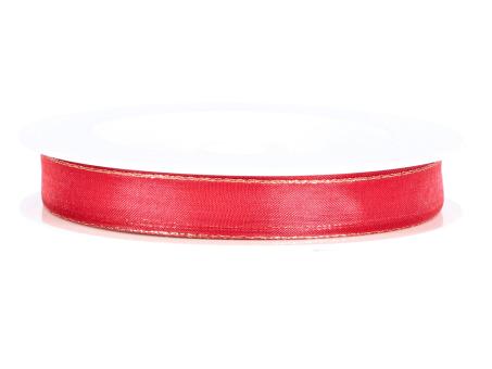 Band Xmas Organza Goldkante 15mm 20mr 