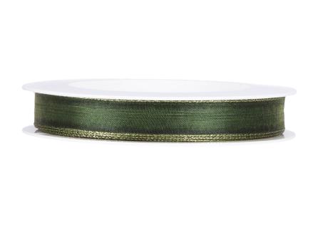 Band Xmas Organza Goldkante 15mm 20mr 